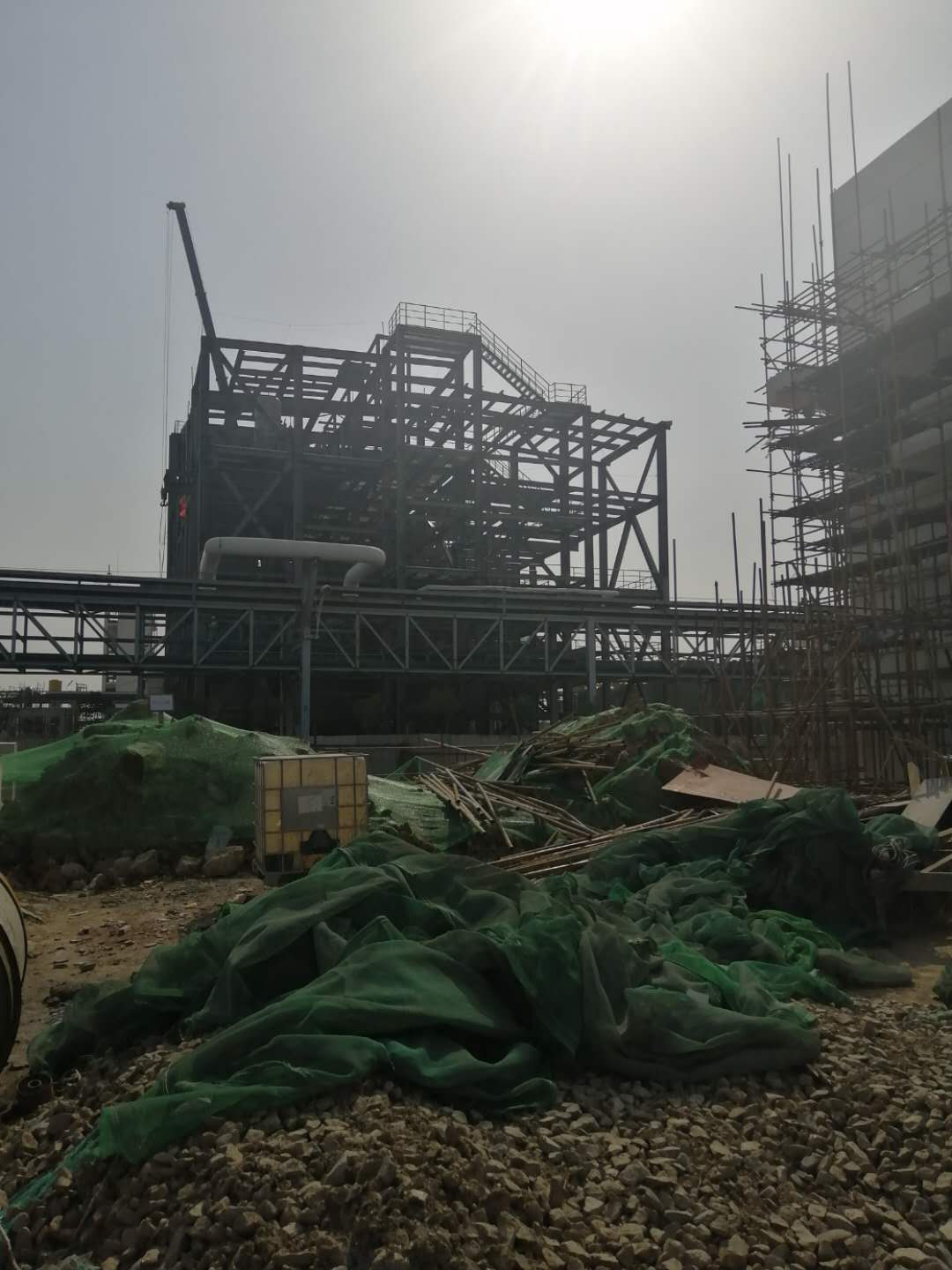 连云港海州开发区多层钢结构厂房施工案例